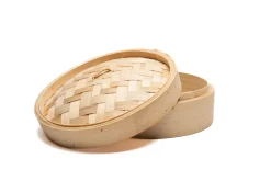 Bamboe stoommandje deksel 25cm