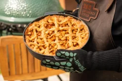 Big Green Egg Large – met onderstel, acacia zijplankjes en hoes