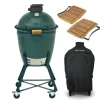 Big Green Egg Medium – met onderstel, acacia zijplankjes en hoes
