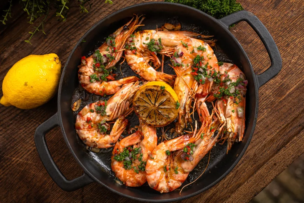 Black Tiger gamba’s ongepeld 13/15 met kop