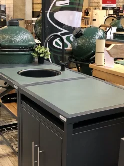 Dekton natuursteen kraan en wasbak – Modular Outdoor Workspace – Big Green Egg