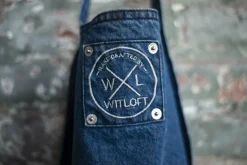 Denim schort blauw Witloft