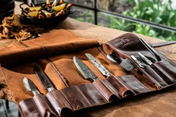 Foedraal bruin leder Forged