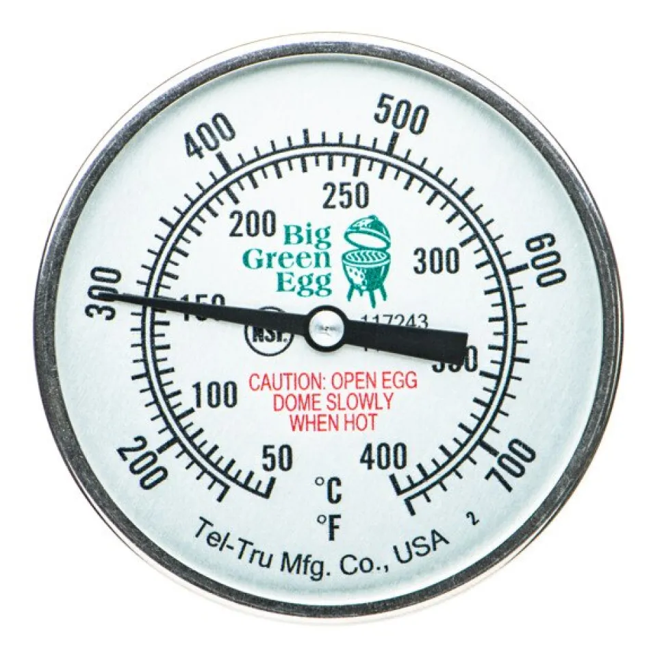 Koepeltemperatuurmeter Tell Tru Big Green Egg