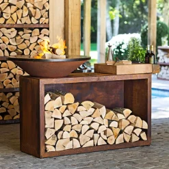 OFYR 100 Island+ Corten – Teak Hout