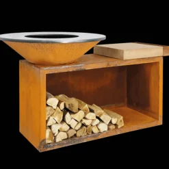 OFYR 85 Island Corten – Teak Hout