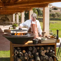 OFYR 85 Island Corten – Teak Hout