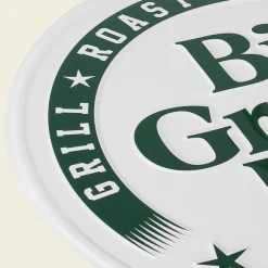 Rond tekstbord wit ‘Est. 1974’ Big Green Egg