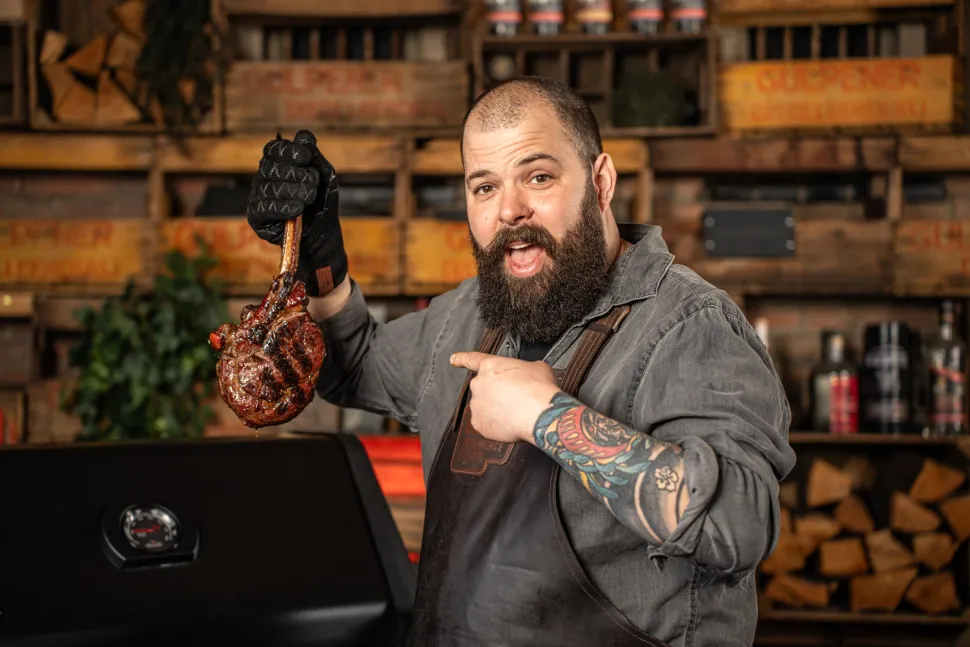 Runder Tomahawk steak