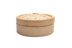 Stoommandje met deksel 25cm