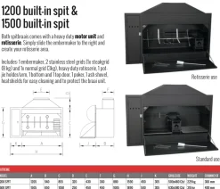 Zuid-Afrikaanse Spitbraai 1200 Home Fires
